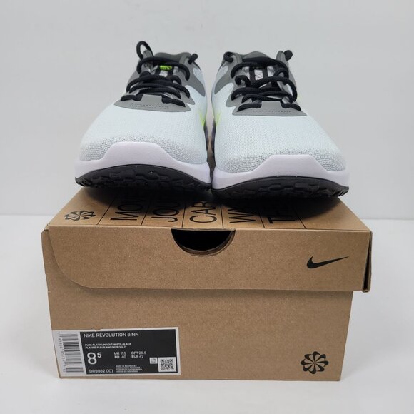 Nike Revolution 6 Next Nature Men's White Gray Shoes DR9882-001 US Size 8.5 NIB - Picture 3 of 11